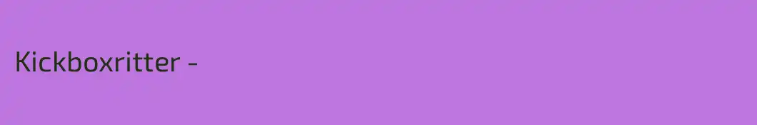 Kickboxritter -